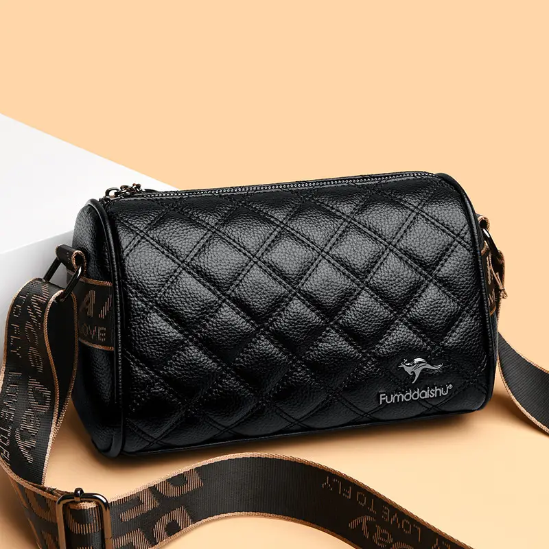 Black Quilted Women's Shoulder Bag 2025 New - Image 5