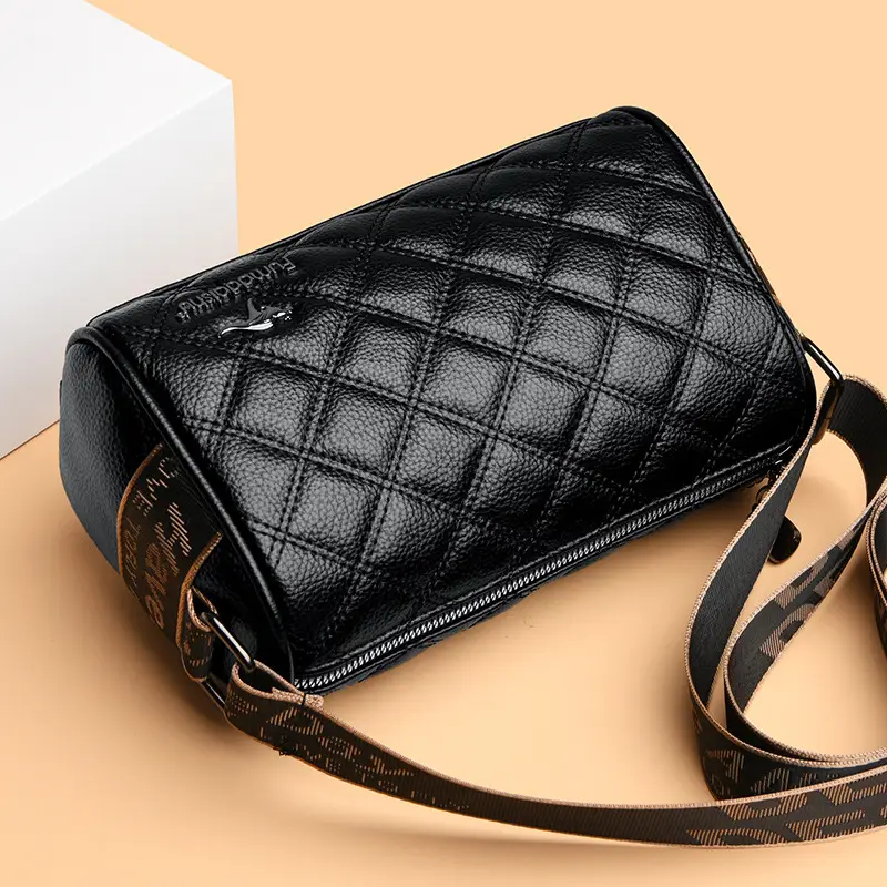 Black Quilted Women's Shoulder Bag 2025 New - Image 7