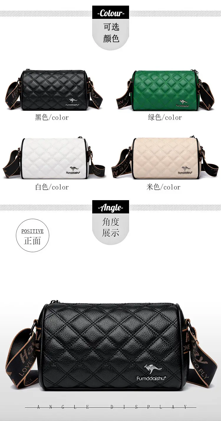 Black Quilted Women's Shoulder Bag 2025 New — feature 13
