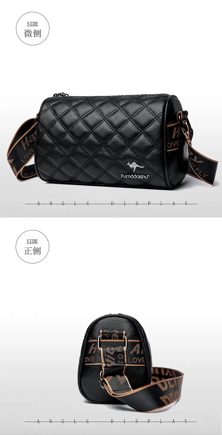 Black Quilted Women's Shoulder Bag 2025 New — feature 14