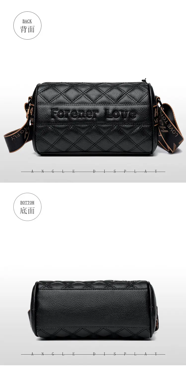 Black Quilted Women's Shoulder Bag 2025 New — feature 15
