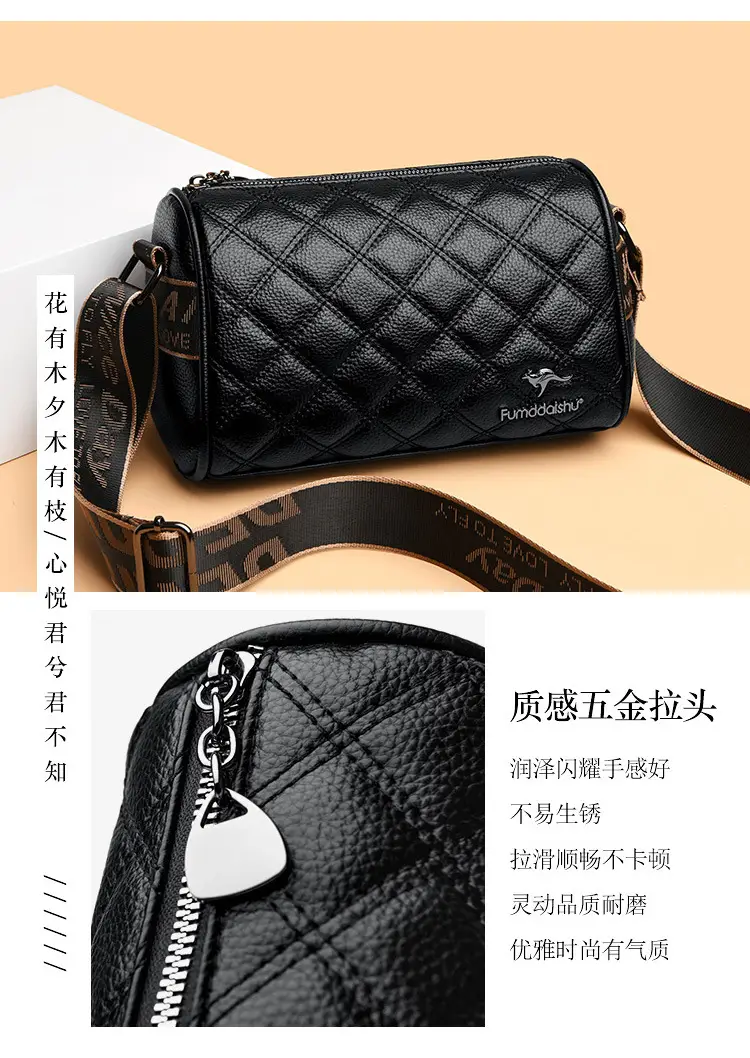 Black Quilted Women's Shoulder Bag 2025 New — feature 4