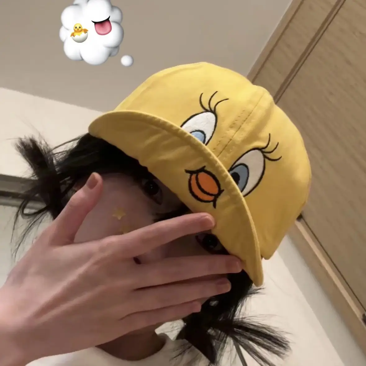 Yellow Cartoon Duck Baseball Cap for Kids - Image 2