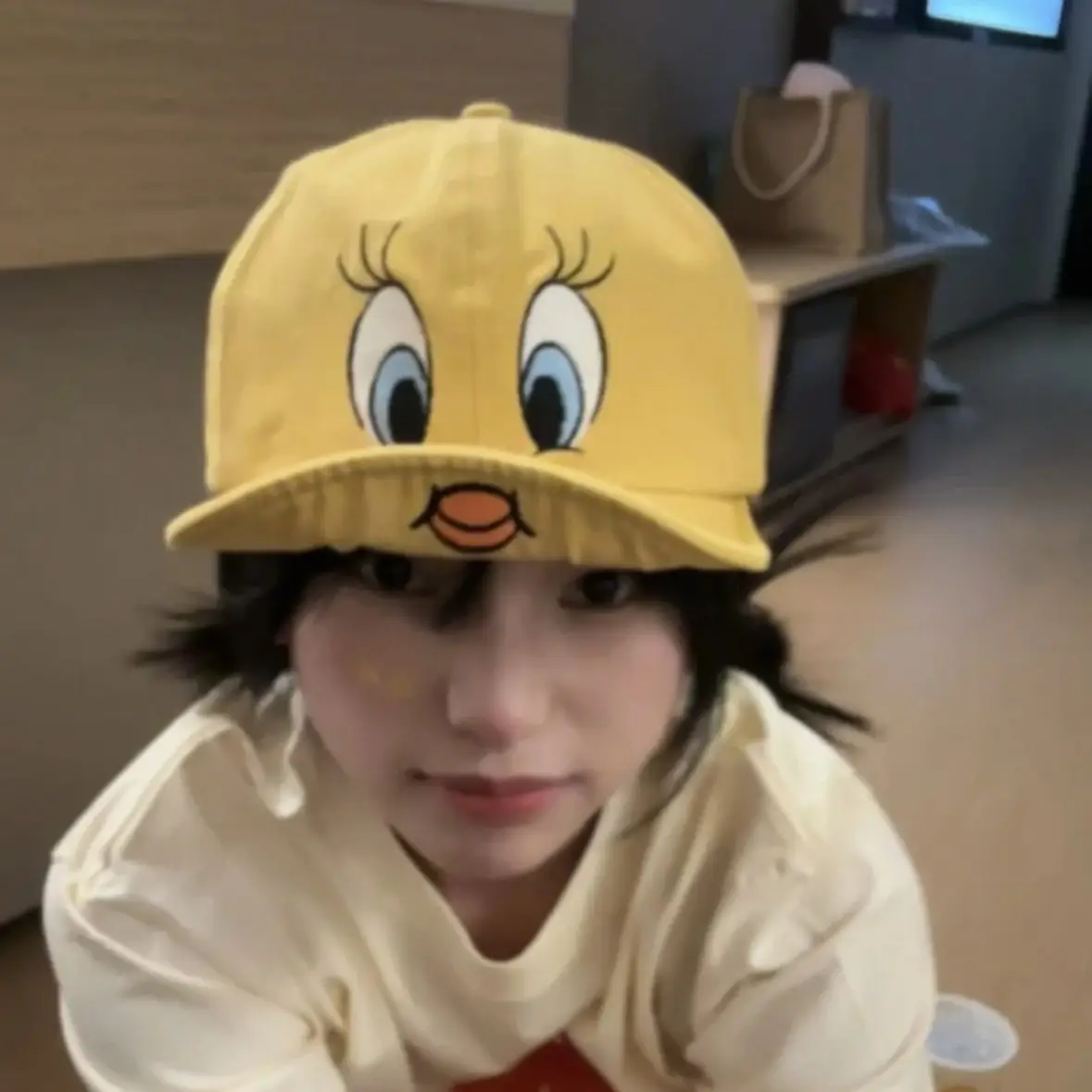 Yellow Cartoon Duck Baseball Cap for Kids - Image 3