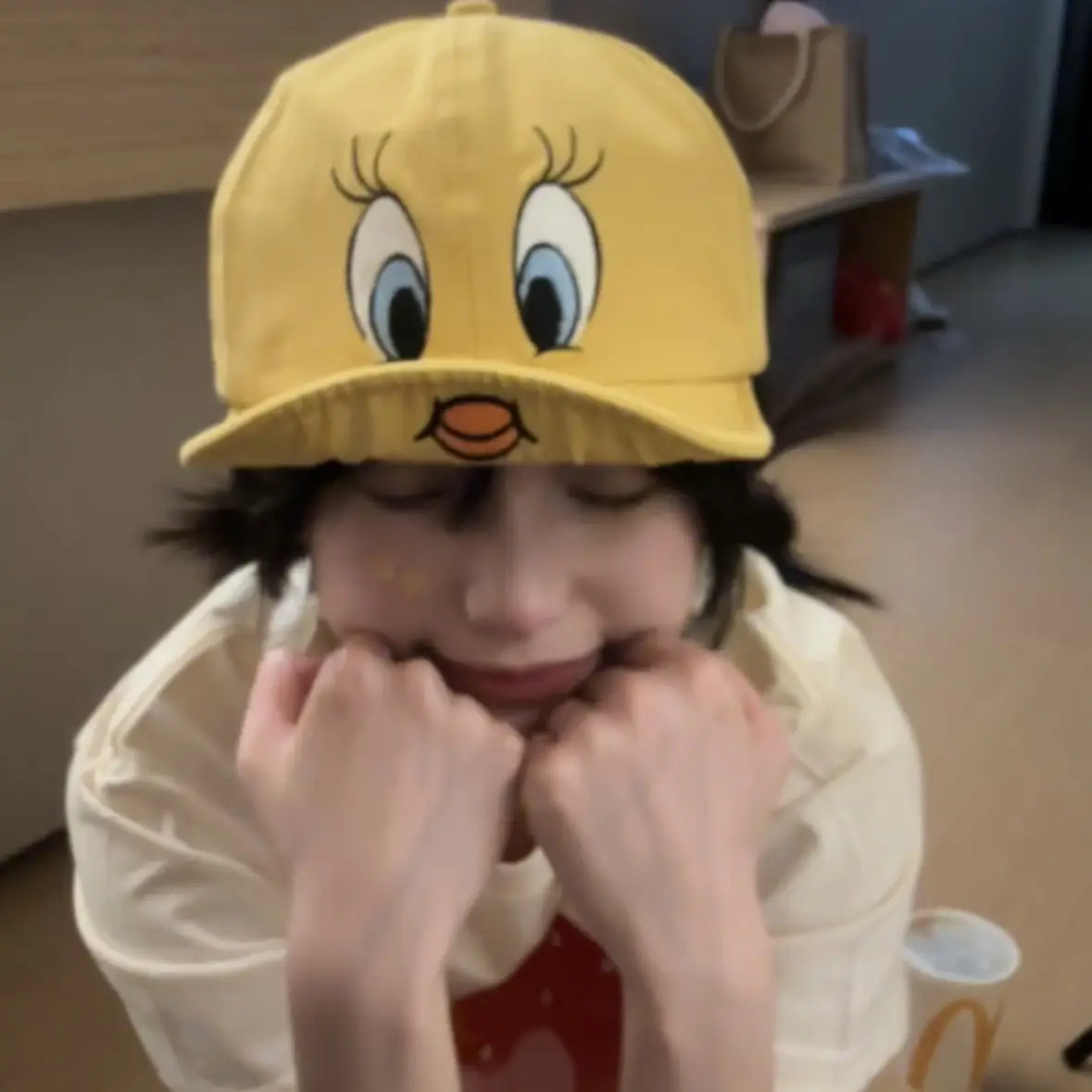 Yellow Cartoon Duck Baseball Cap for Kids - Image 4
