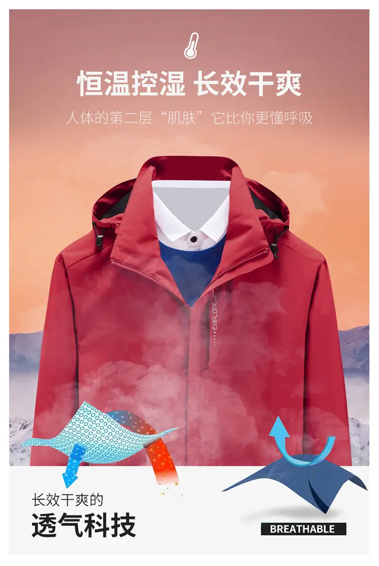 2025 Spring and Autumn Thin Outdoor Jackets for Men and Women, Waterproof and Windproof Coats, Hot Selling Jackets, Can Be Printed with Logo — feature 19