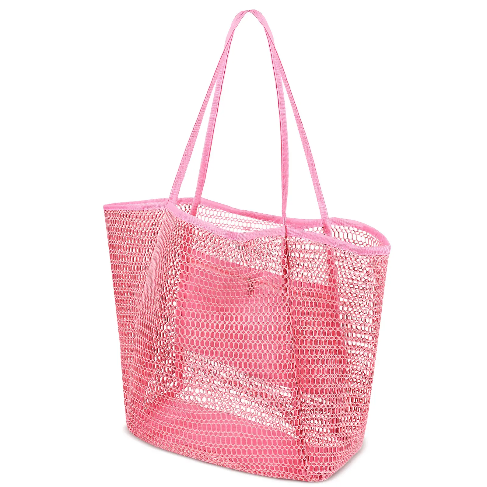 Women's Mesh Beach Bag Shoulder Bag Summer Travel Storage - Image 2