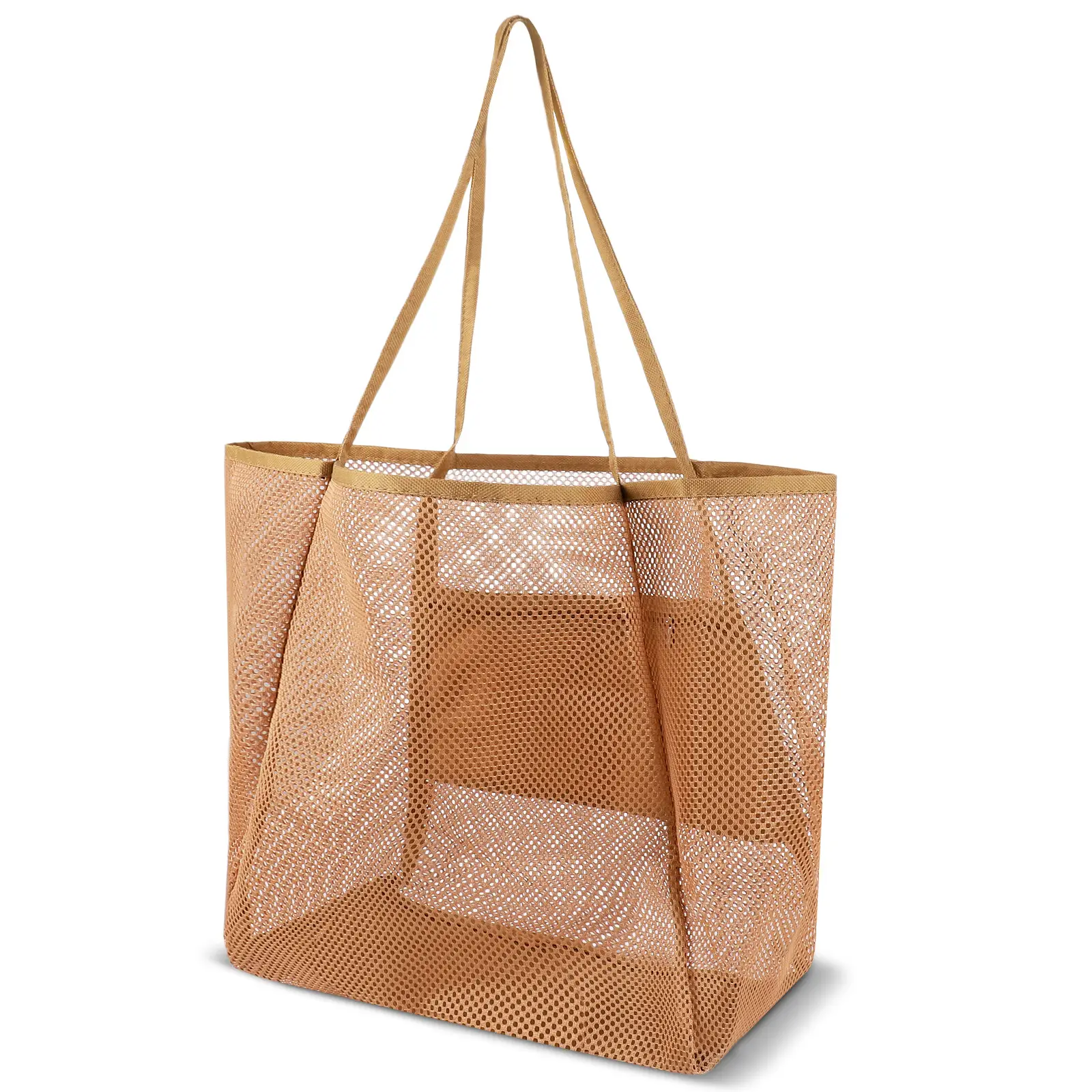 Women's Mesh Beach Bag Shoulder Bag Summer Travel Storage - Image 5