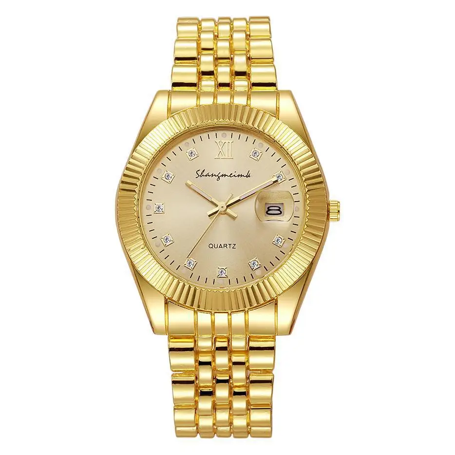 Golden Cross-Couple Watches Set for Men - Image 8