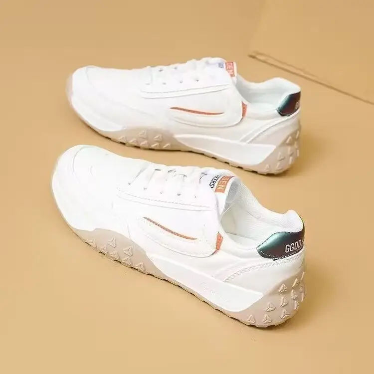 Women's White Casual Chunky Sneakers for Driving & Daily Wear — feature 3