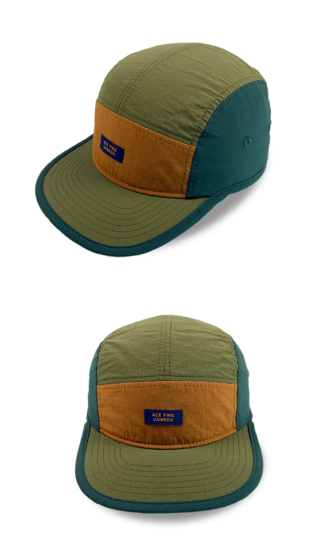 Japanese Niche Flat Brim Five-piece Hat Color Matching Outdoor Cap Spring and Summer Fashional Baseball Cap Women's Quick-drying Fabric Hat — feature 6
