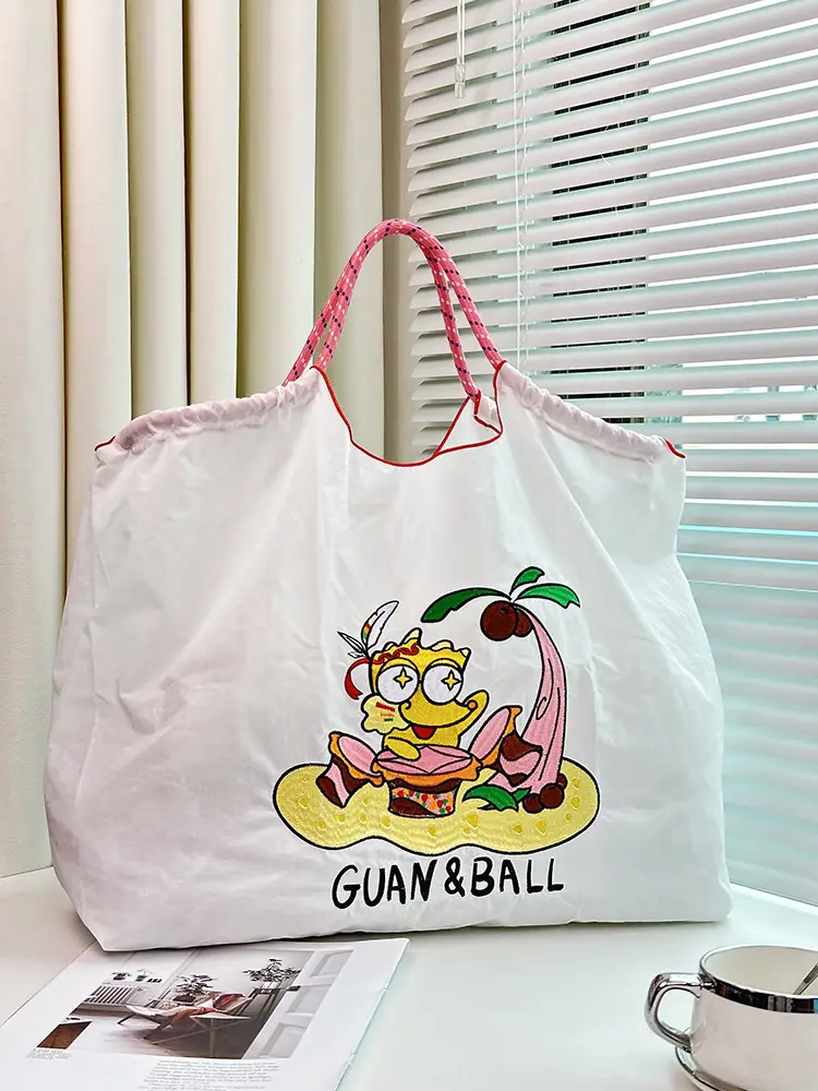 Japanese Style Embroidered Canvas Bag for Women — feature 12