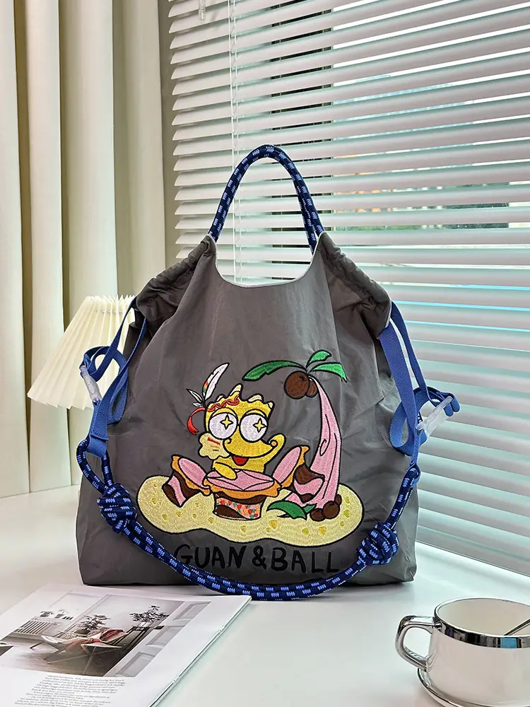 Japanese Style Embroidered Canvas Bag for Women — feature 14
