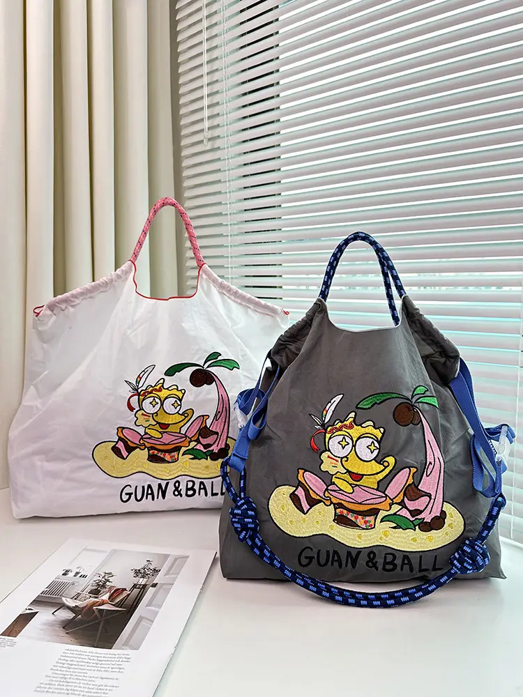 Japanese Style Embroidered Canvas Bag for Women — feature 15