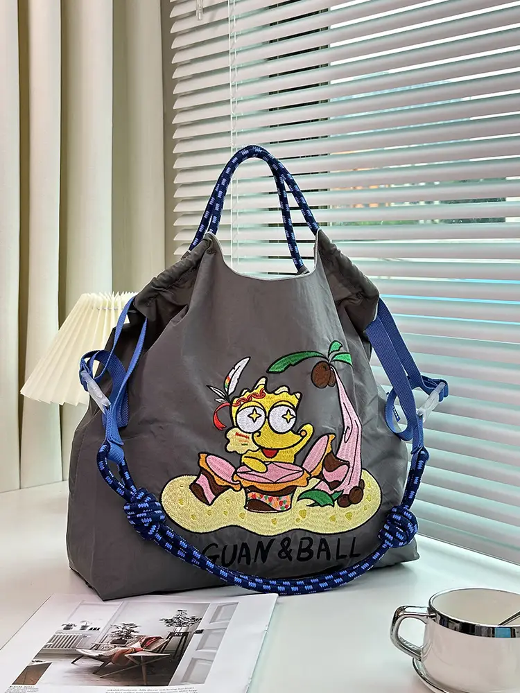 Japanese Style Embroidered Canvas Bag for Women — feature 16