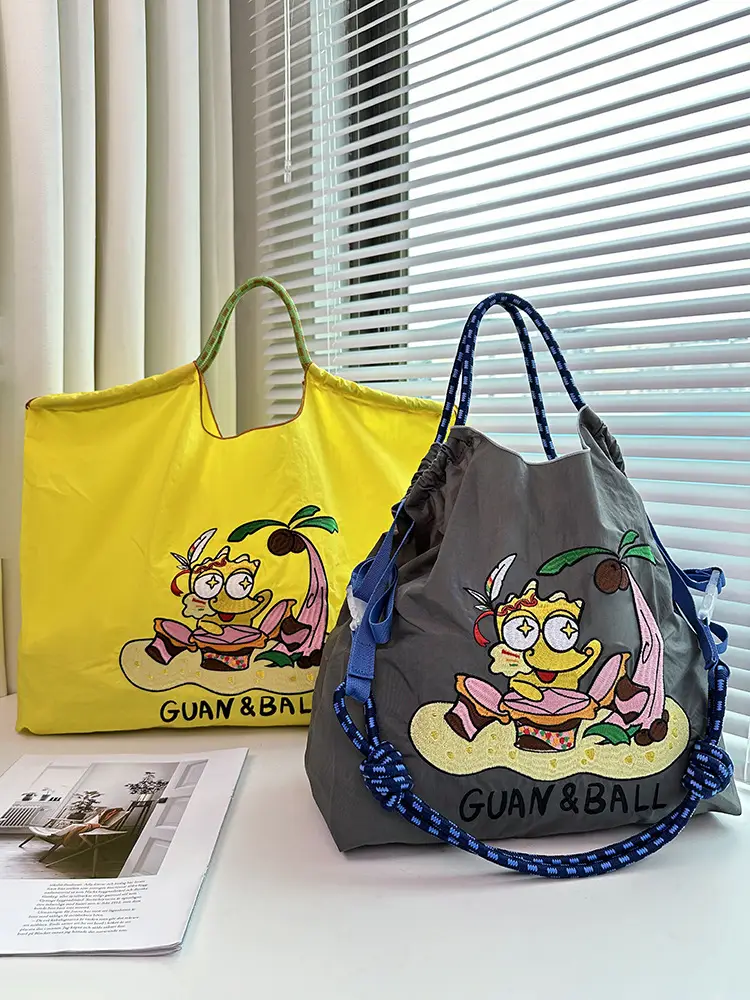 Japanese Style Embroidered Canvas Bag for Women — feature 17