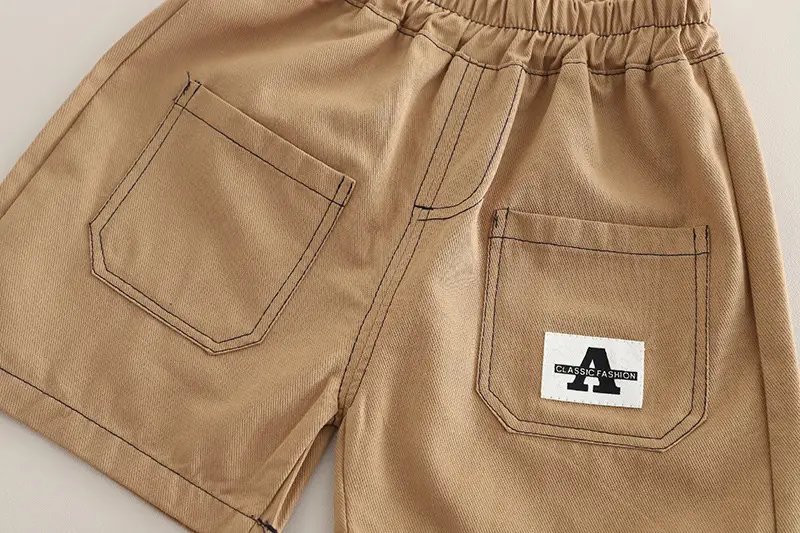 Boys Striped Shorts T-Shirt Set Summer Casual — feature 11