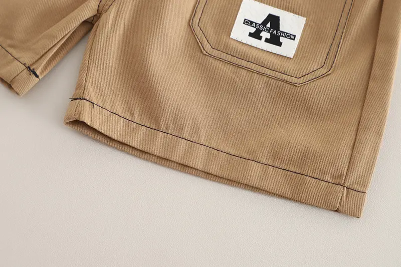 Boys Striped Shorts T-Shirt Set Summer Casual — feature 12