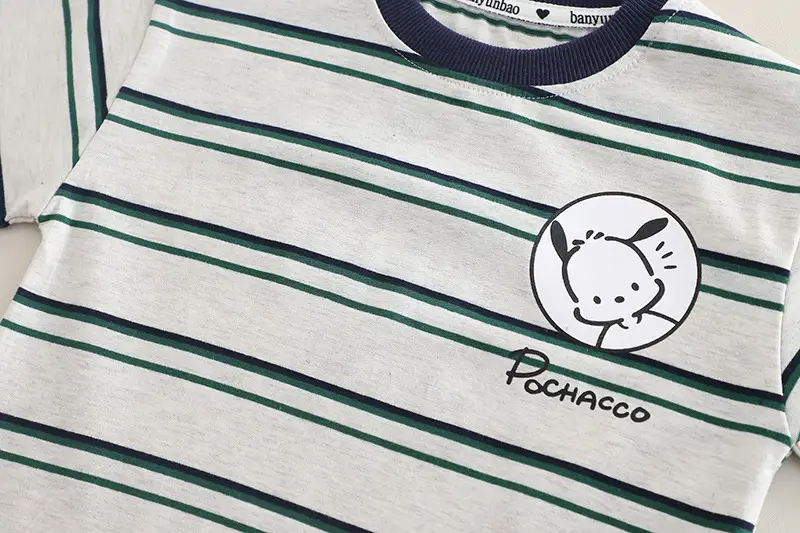 Boys Striped Shorts T-Shirt Set Summer Casual — feature 6