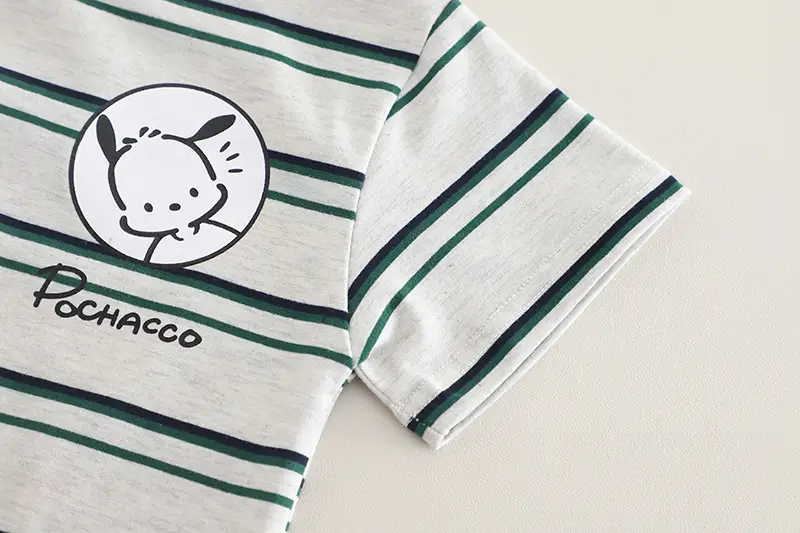 Boys Striped Shorts T-Shirt Set Summer Casual — feature 7