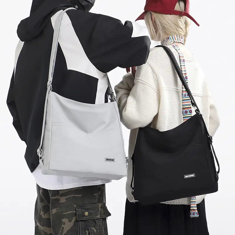 New College Student Crossbody Bag 2025 Large Capacity Black - Image 8