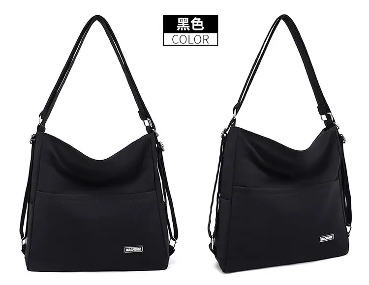 New College Student Crossbody Bag 2025 Large Capacity Black — feature 16