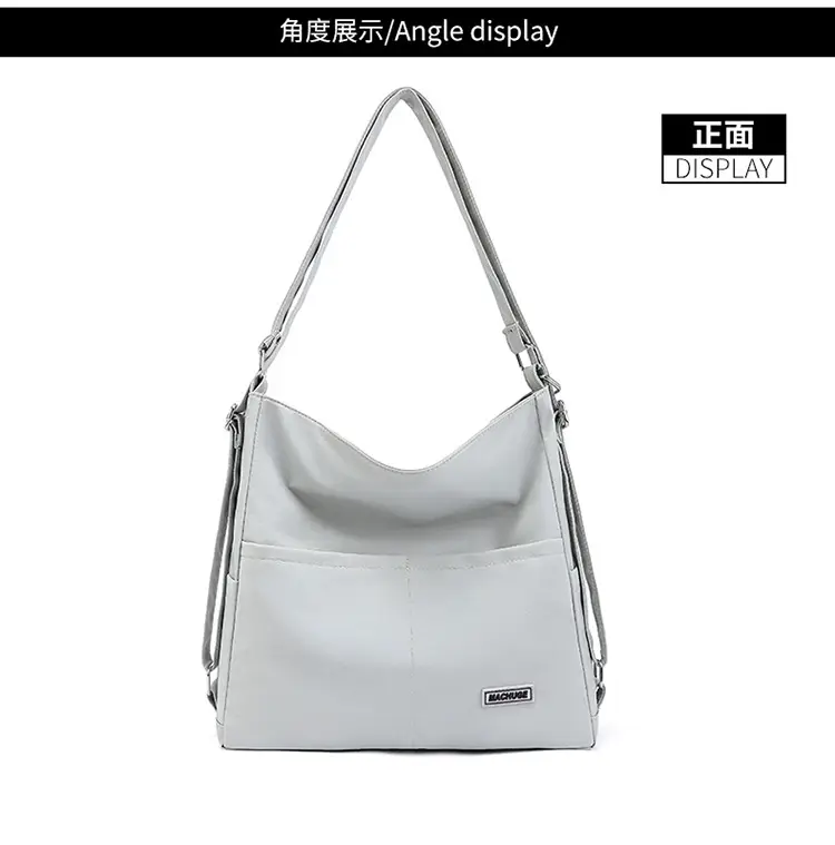 New College Student Crossbody Bag 2025 Large Capacity Black — feature 17