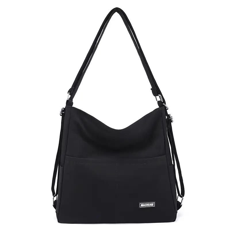 New College Student Crossbody Bag 2025 Large Capacity Black - Image 4