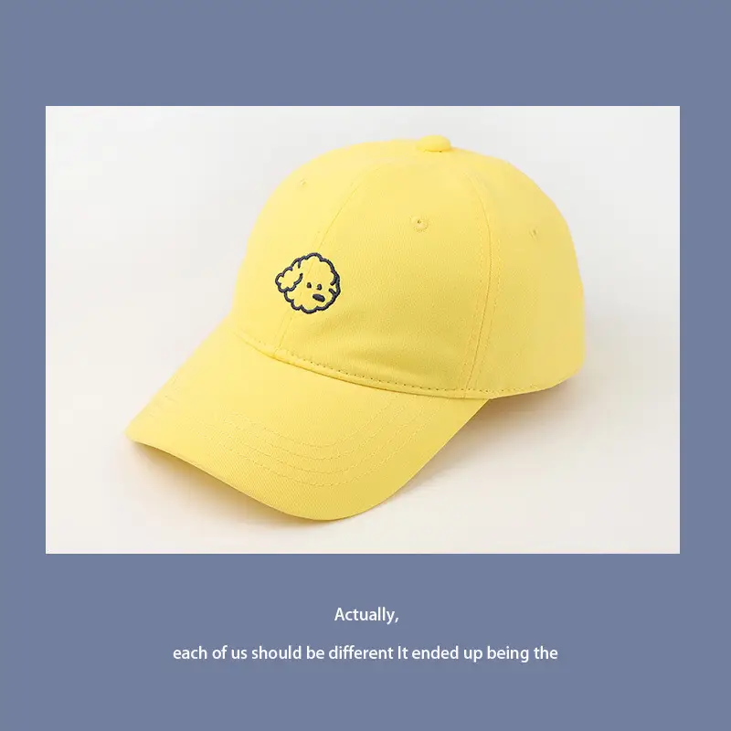 Yellow Letter Embroidered Baseball Cap for Men Women — feature 11