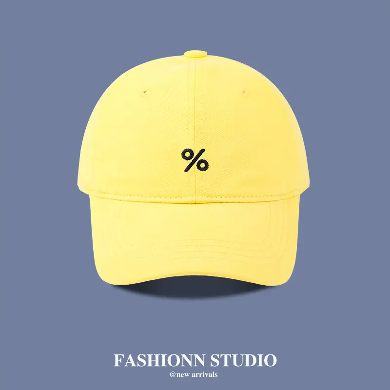 Yellow Letter Embroidered Baseball Cap for Men Women — feature 14
