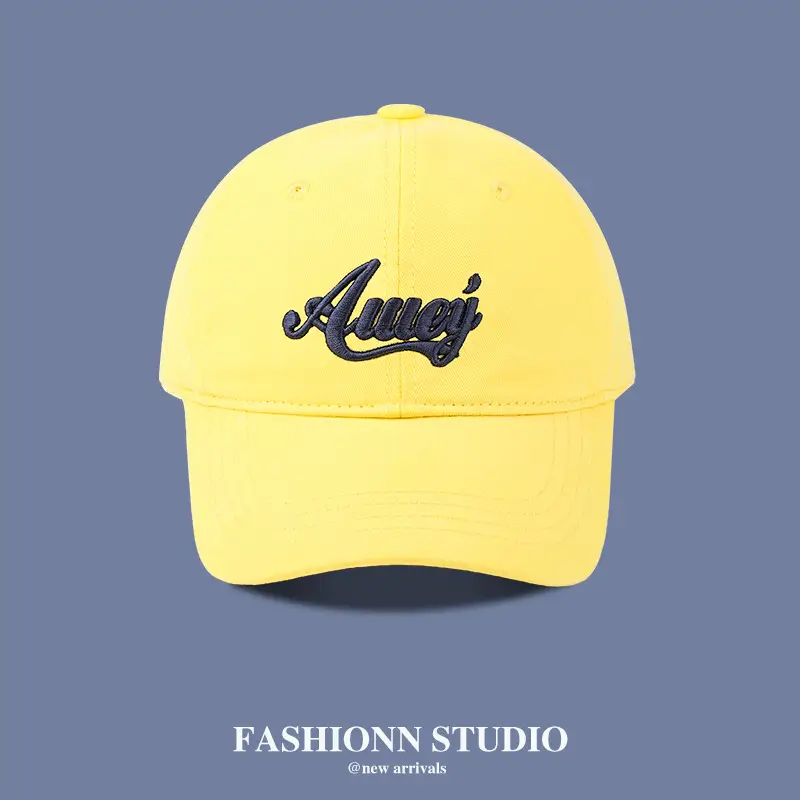 Yellow Letter Embroidered Baseball Cap for Men Women — feature 19