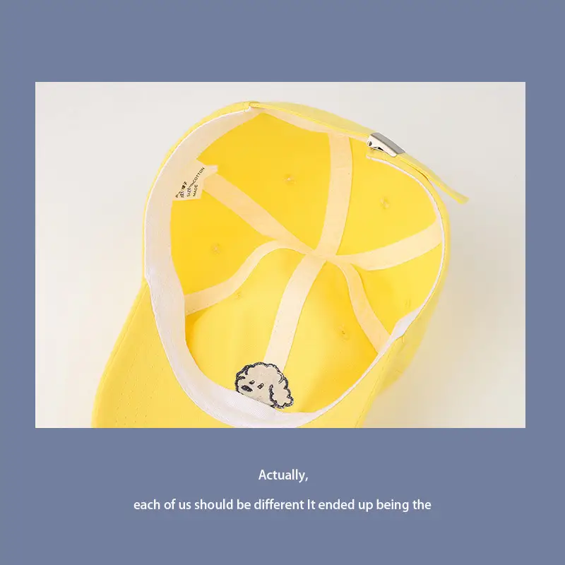 Yellow Letter Embroidered Baseball Cap for Men Women — feature 22
