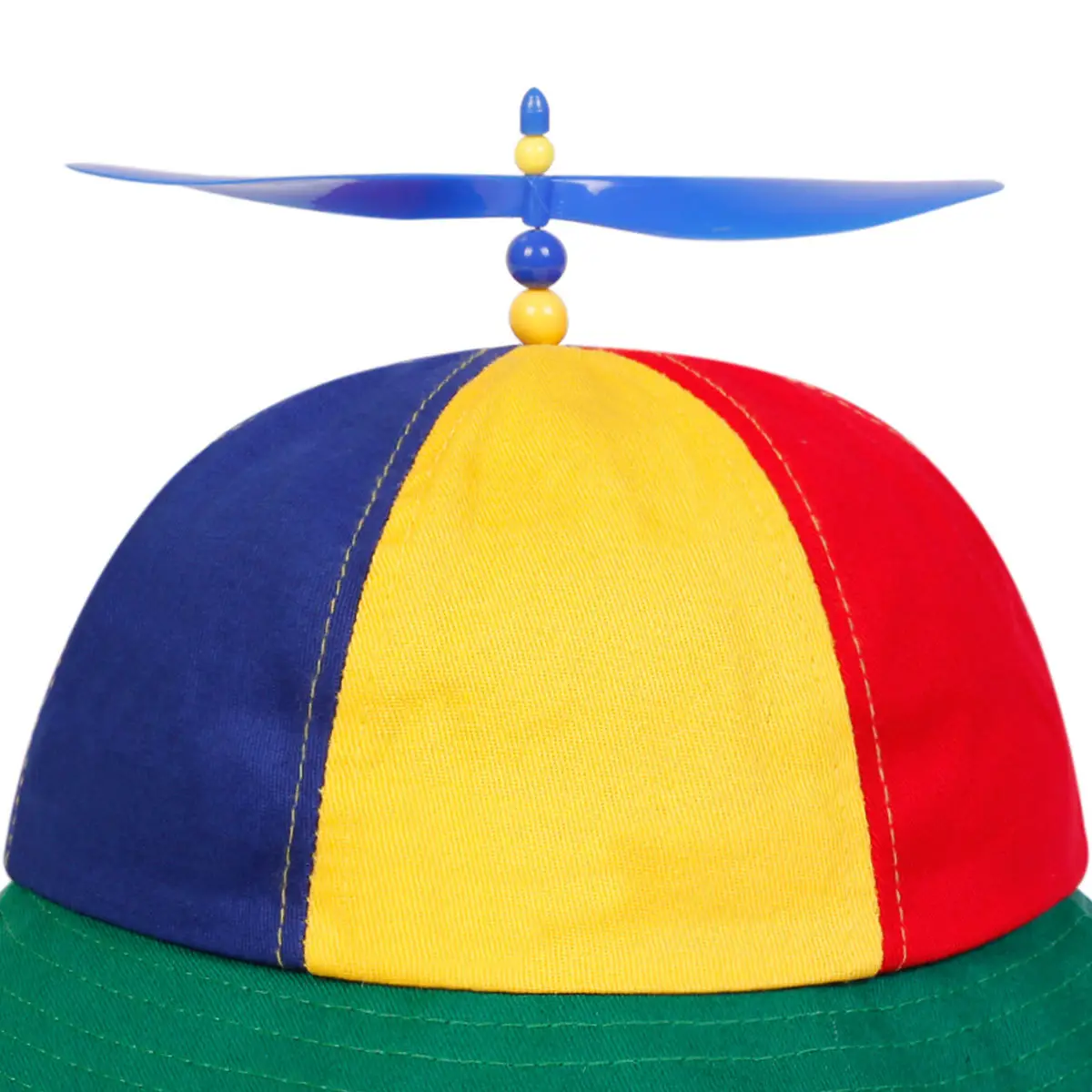 Children's Colorful Spiral Dragonfly Hat with Bamboo Propeller - Image 5