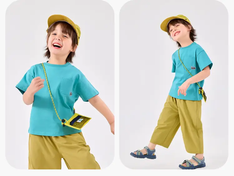 Dudu Boys T-Shirt Blue Short Sleeve Summer Style — feature 14