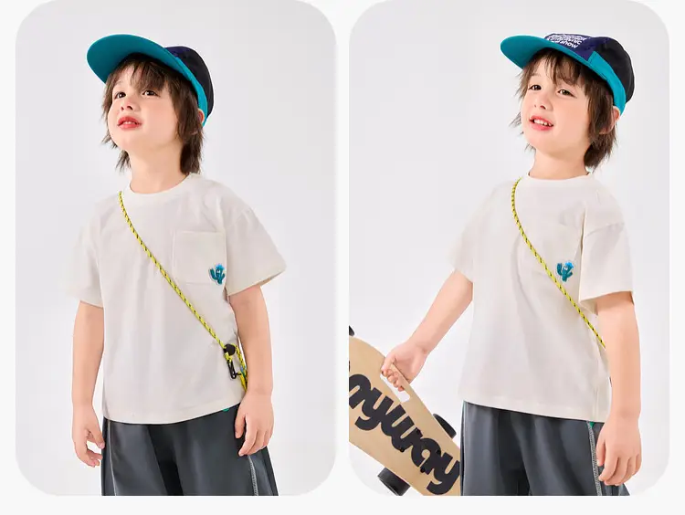 Dudu Boys T-Shirt Blue Short Sleeve Summer Style — feature 19