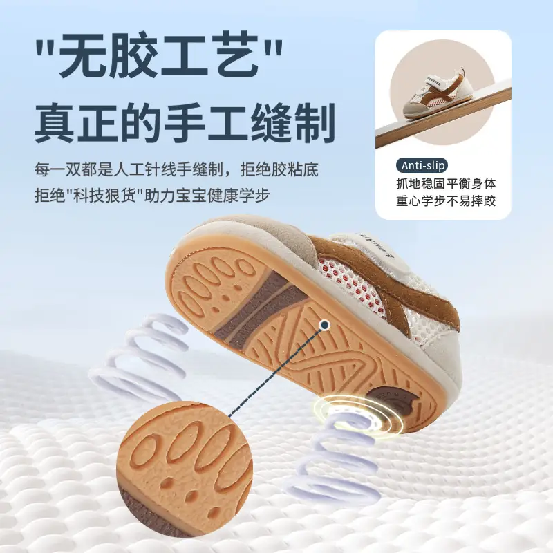 Summer New Mesh Shoes for Infants and Toddlers, 6-12 Months Old, One-Year-Old Male and Female Babies, Soft-Soled Non-Slip Baby Shoes - Image 5