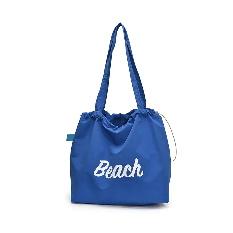 Blue Printed Korean Style Tote Bag Large Capacity Travel All-match - Image 6