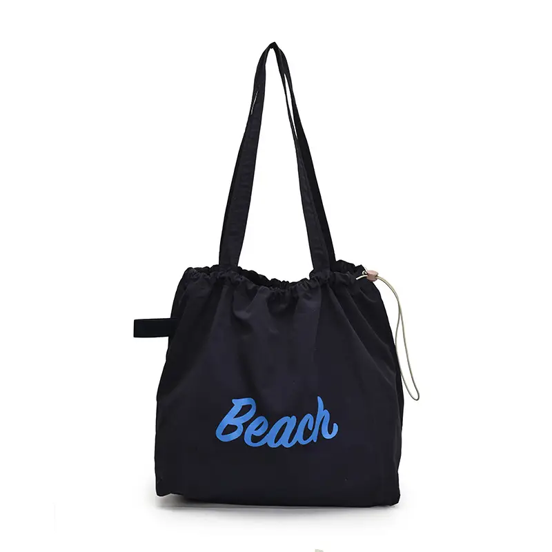 Blue Printed Korean Style Tote Bag Large Capacity Travel All-match - Image 7