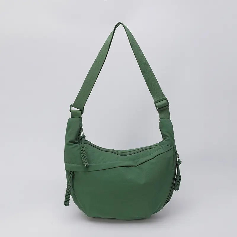Korean Style Crossbody Bag with Ear Zipper & Large Capacity