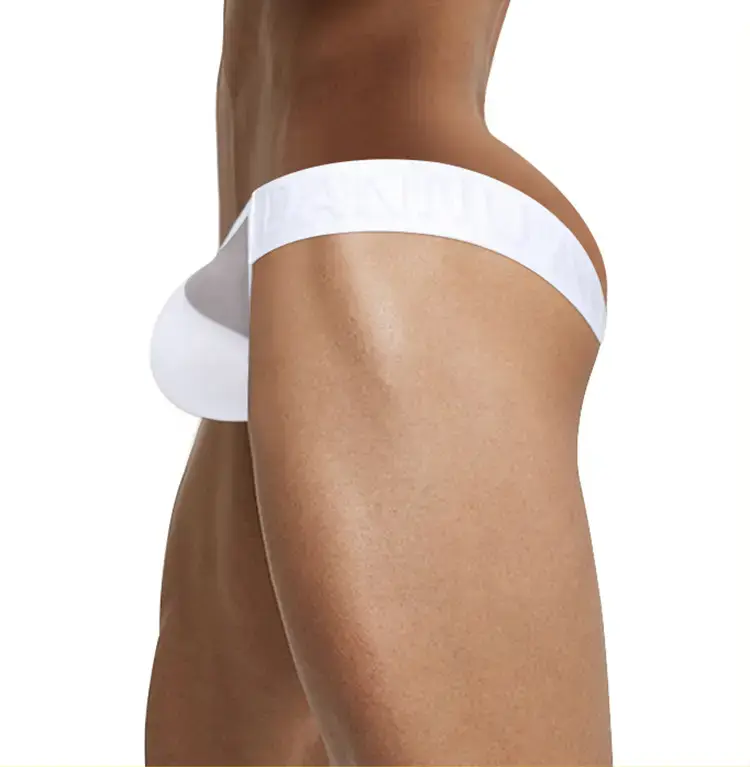 Pink Embossed Low Waist Men's Briefs — feature 19