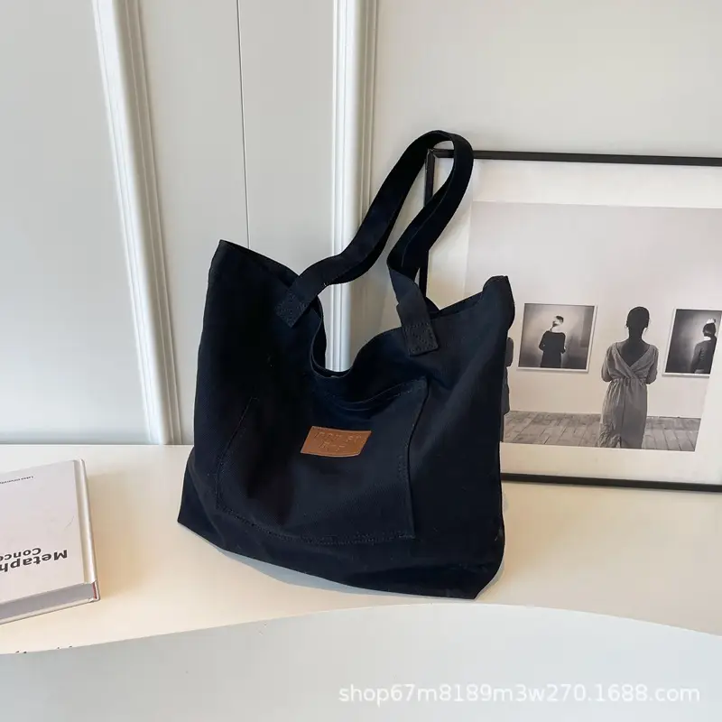 Harajuku Canvas Shoulder Tote Bag Large Capacity Women — feature 32