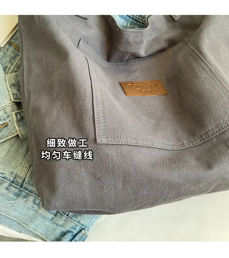 Harajuku Canvas Shoulder Tote Bag Large Capacity Women — feature 36