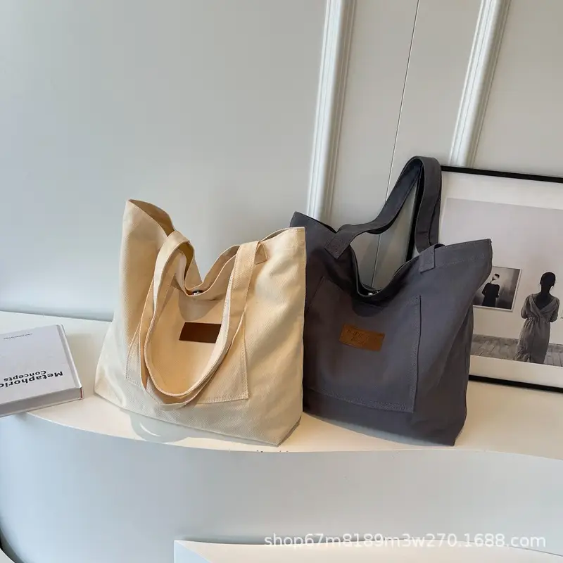 Harajuku Canvas Shoulder Tote Bag Large Capacity Women — feature 37