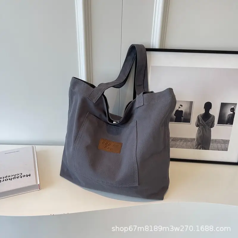 Harajuku Canvas Shoulder Tote Bag Large Capacity Women — feature 39