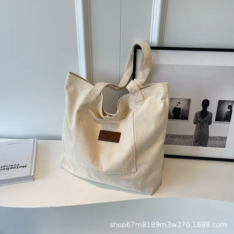 Harajuku Canvas Shoulder Tote Bag Large Capacity Women — feature 41