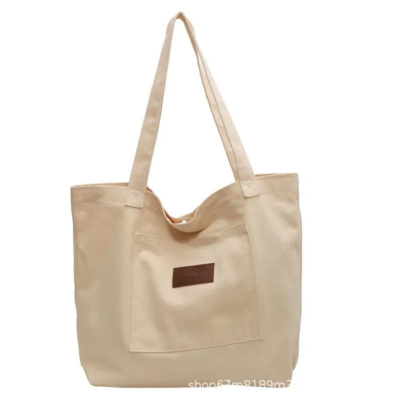 Harajuku Canvas Shoulder Tote Bag Large Capacity Women - Image 3