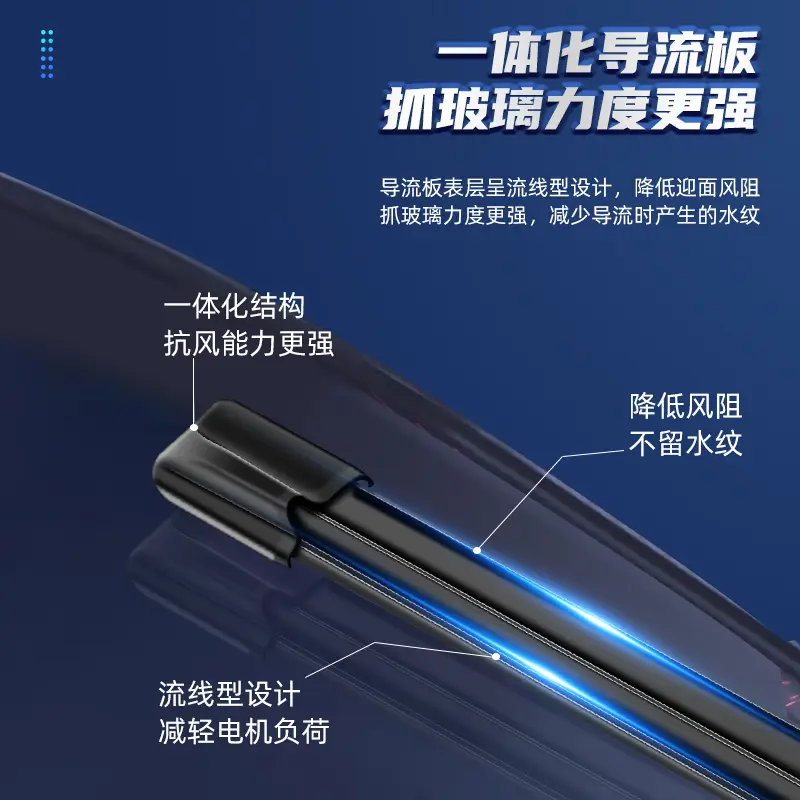 Six-layer rubber strip wiper boneless wiper car dual original original wiper blade silent silicone wiper