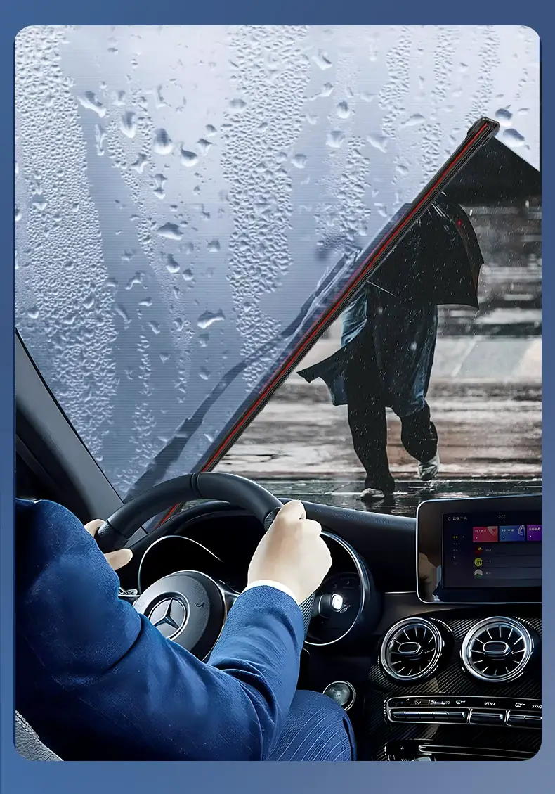 Six-layer rubber strip wiper boneless wiper car dual original original wiper blade silent silicone wiper — feature 7