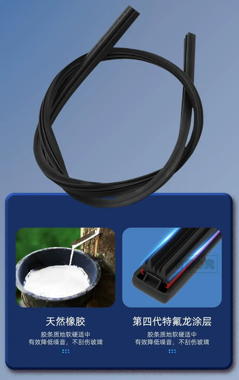 Six-layer rubber strip wiper boneless wiper car dual original original wiper blade silent silicone wiper — feature 9