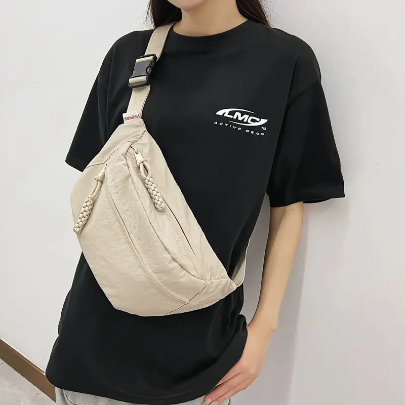 Men Yellow Backpack & Black Waist Bag Set - Image 8
